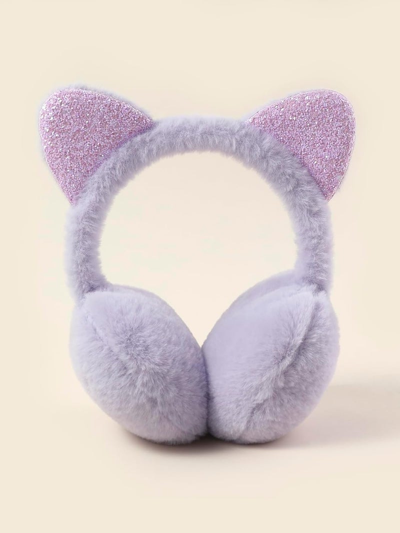 KEEPFLY Store Kids Girls Winter Earmuffs Warm Cute Plush Cat Ears Muffs Toddler Boys Ear Warmer Outdoor Ear Covers - Image 4